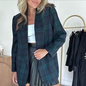 ✨ Vintage Sergio Tacchini “Collectible Gold” Plaid Blazer ✨